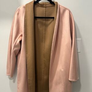 Reversible wool coat